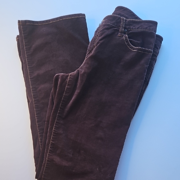 CAbi Women's Velveteen Rich Brown Bootcut Jeans - Picture 3 of 8